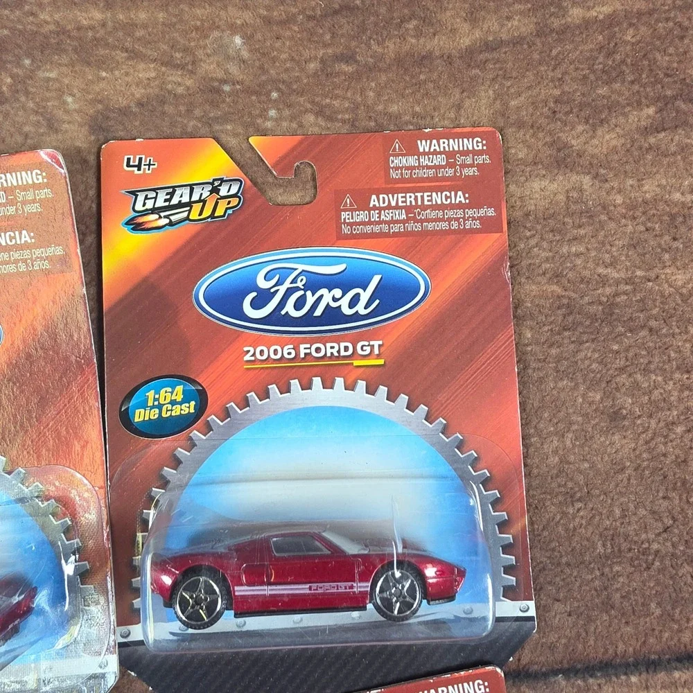 Gear'd Up Diecast Cars Kids 1:64 Multicolor Good Ford Shelby GT40 Lot of 6
